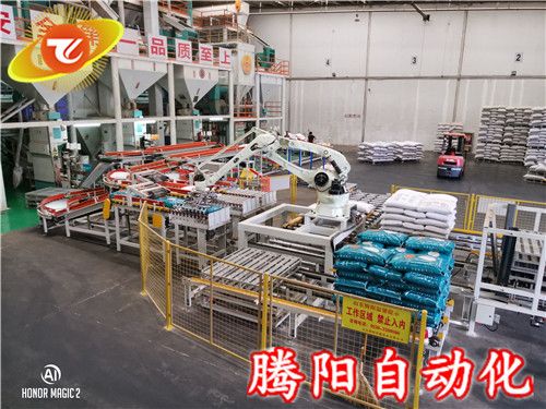能提高工廠生產(chǎn)效率的機器人碼垛